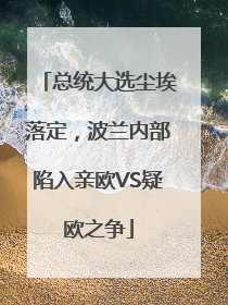 总统大选尘埃落定，波兰内部陷入亲欧VS疑欧之争