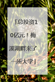总投资10亿元！梅溪湖畔来了一所大学