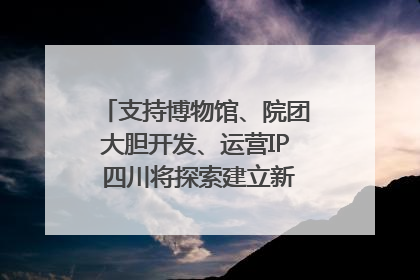 支持博物馆、院团大胆开发、运营IP 四川将探索建立新的收入分配激励机制｜新闻发布最前线