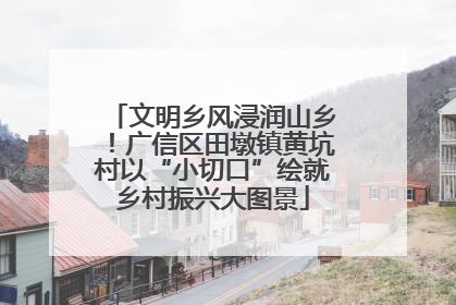 文明乡风浸润山乡！广信区田墩镇黄坑村以“小切口”绘就乡村振兴大图景