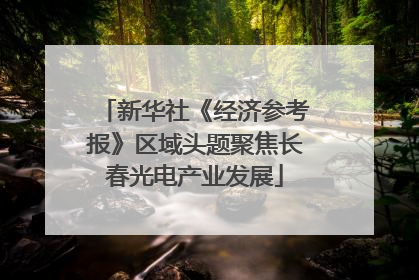 新华社《经济参考报》区域头题聚焦长春光电产业发展