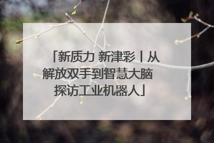 新质力 新津彩丨从解放双手到智慧大脑 探访工业机器人