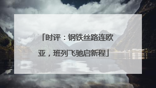 时评：钢铁丝路连欧亚，班列飞驰启新程