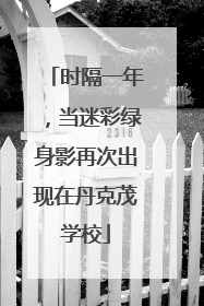 时隔一年，当迷彩绿身影再次出现在丹克茂学校