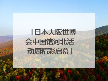 日本大阪世博会中国馆河北活动周精彩启幕