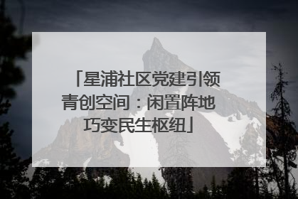 星浦社区党建引领青创空间：闲置阵地巧变民生枢纽