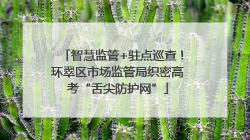 智慧监管+驻点巡查！环翠区市场监管局织密高考“舌尖防护网”