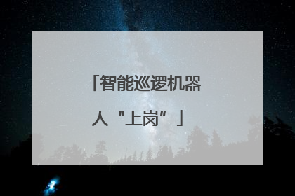 智能巡逻机器人“上岗”