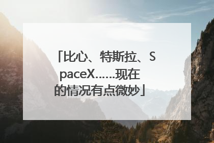 比心、特斯拉、SpaceX……现在的情况有点微妙