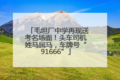 毛坦厂中学再现送考名场面！头车司机姓马属马，车牌号“91666”