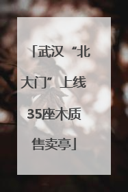 武汉“北大门”上线35座木质售卖亭