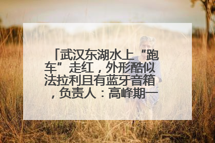 武汉东湖水上“跑车”走红，外形酷似法拉利且有蓝牙音箱，负责人：高峰期一两百人排队