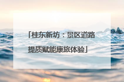 桂东新坊：景区道路提质赋能康旅体验