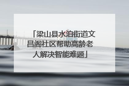 梁山县水泊街道文昌阁社区帮助高龄老人解决智能难题
