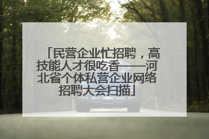 民营企业忙招聘，高技能人才很吃香——河北省个体私营企业网络招聘大会扫描