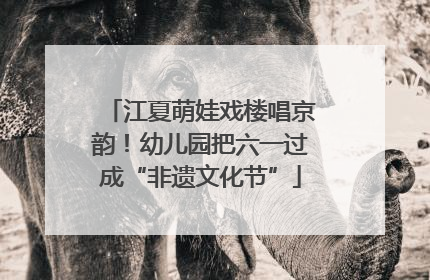 江夏萌娃戏楼唱京韵！幼儿园把六一过成“非遗文化节”