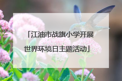 江油市战旗小学开展世界环境日主题活动
