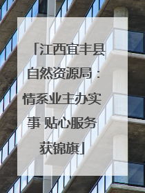 江西宜丰县自然资源局：情系业主办实事 贴心服务获锦旗