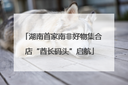湖南首家南非好物集合店“酋长码头”启航