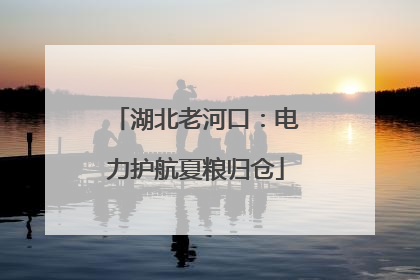 湖北老河口：电力护航夏粮归仓