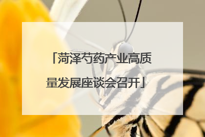 菏泽芍药产业高质量发展座谈会召开