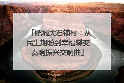 肥城大石铺村：从民生期盼到幸福蝶变奏响振兴交响曲