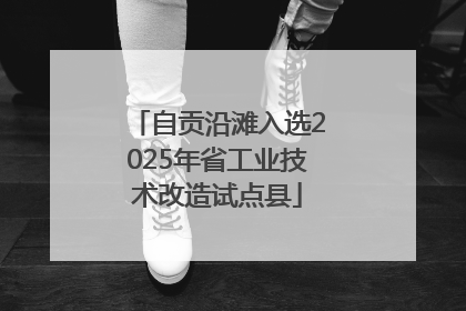 自贡沿滩入选2025年省工业技术改造试点县