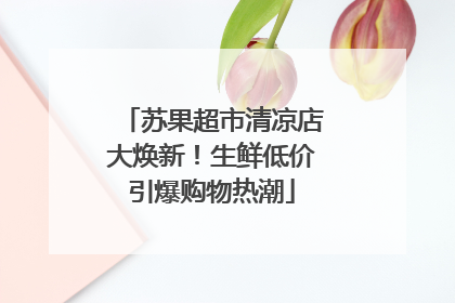 苏果超市清凉店大焕新！生鲜低价引爆购物热潮