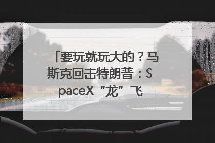 要玩就玩大的？马斯克回击特朗普：SpaceX“龙”飞船将立即退役！