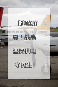 迎峰度夏！战高温保供电守民生
