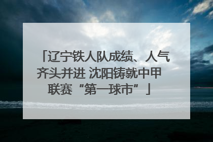 辽宁铁人队成绩、人气齐头并进 沈阳铸就中甲联赛“第一球市”
