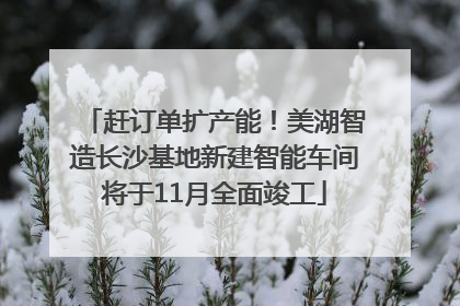 赶订单扩产能！美湖智造长沙基地新建智能车间将于11月全面竣工