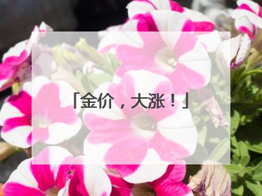 金价，大涨！