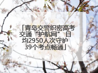 青岛交警织密高考交通“护航网” 日均2950人次守护39个考点畅通