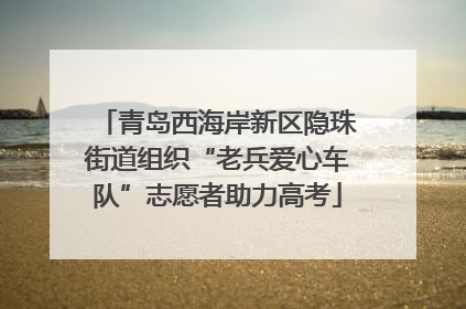 青岛西海岸新区隐珠街道组织“老兵爱心车队”志愿者助力高考