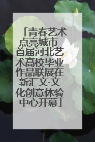 青春艺术点亮城市 首届河北艺术高校毕业作品联展在新汇文·文化创意体验中心开幕
