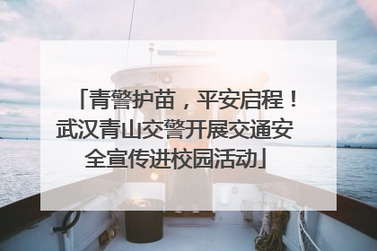 青警护苗，平安启程！武汉青山交警开展交通安全宣传进校园活动