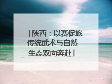 陕西：以赛促旅 传统武术与自然生态双向奔赴