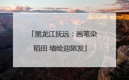 黑龙江抚远：画笔染稻田 墙绘迎旅发
