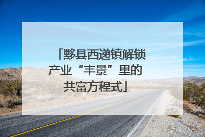 黟县西递镇解锁产业“丰景”里的共富方程式