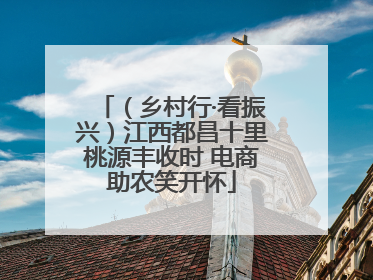 （乡村行·看振兴）江西都昌十里桃源丰收时 电商助农笑开怀
