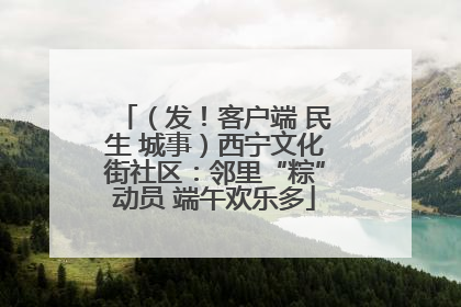 （发！客户端 民生 城事）西宁文化街社区：邻里“粽”动员 端午欢乐多
