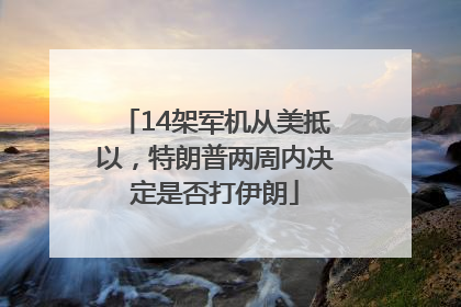 14架军机从美抵以，特朗普两周内决定是否打伊朗