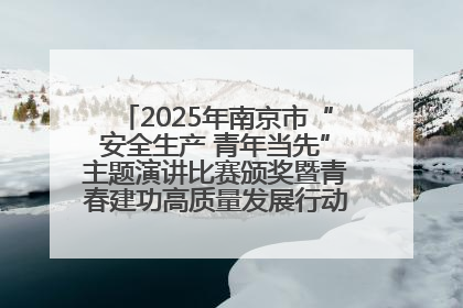 2025年南京市“安全生产 青年当先”主题演讲比赛颁奖暨青春建功高质量发展行动出征仪式举行
