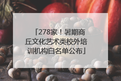 278家！暑期商丘文化艺术类校外培训机构白名单公布