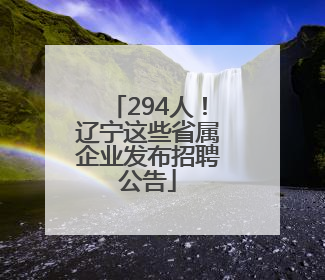294人！辽宁这些省属企业发布招聘公告
