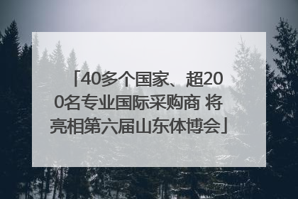 40多个国家、超200名专业国际采购商 将亮相第六届山东体博会