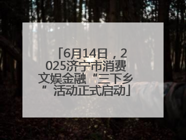 6月14日，2025济宁市消费文娱金融“三下乡”活动正式启动